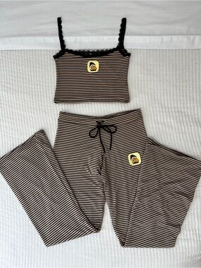 O-MIGHTY Shroom Matching Lounge Set Sand Stripes Small